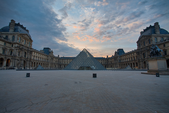 Before the crowds at the Louvre